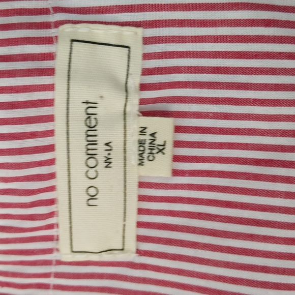 🏖️🌴 No Comment red and white candy stripe top ruffles front tie - Picture 3 of 9